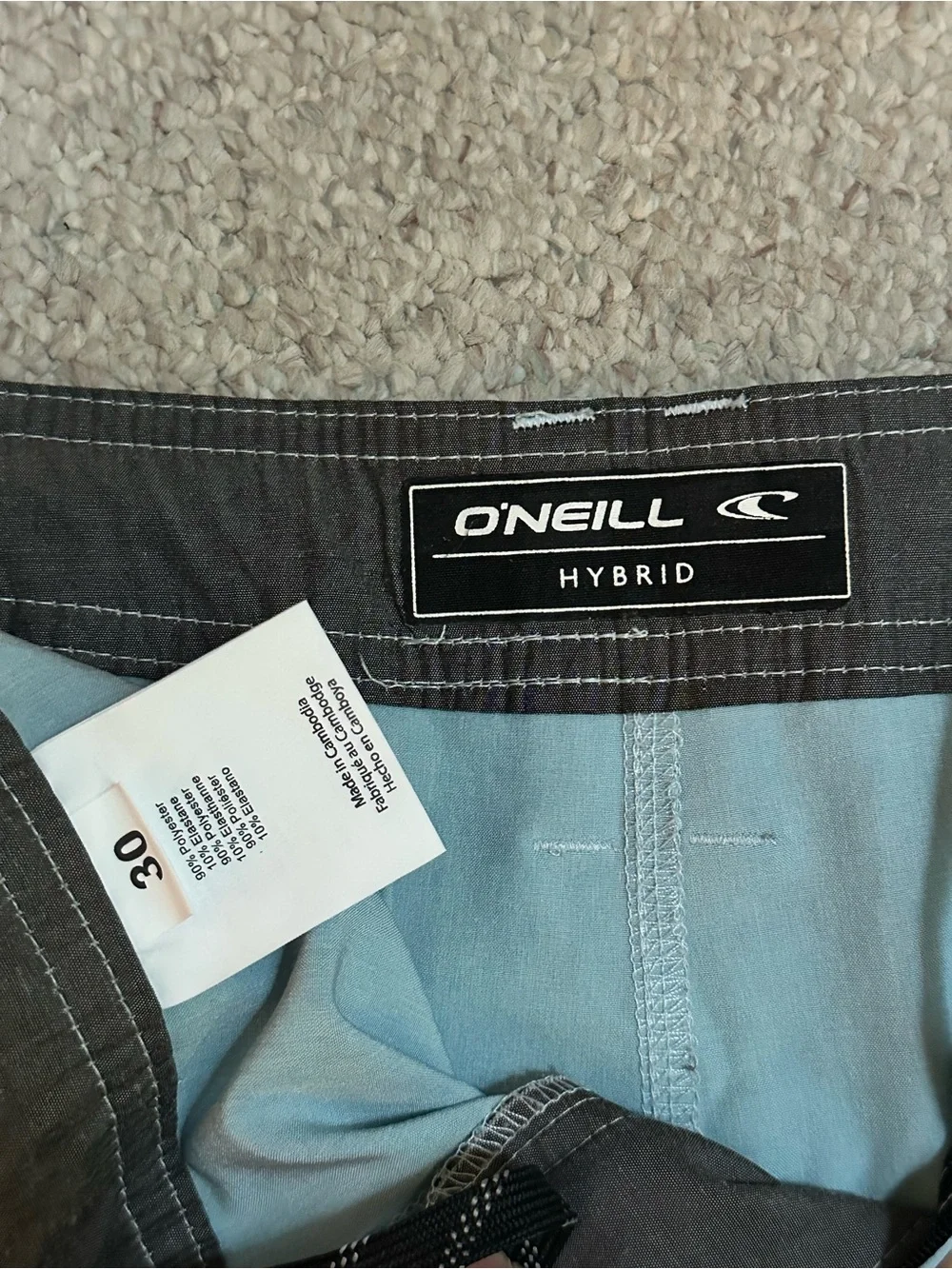 Light Blue O’Neill Men’s Swim Trunks